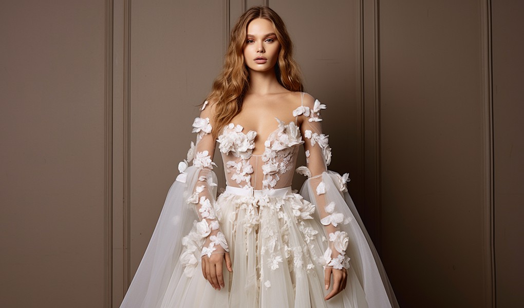wedding dress with sleeves