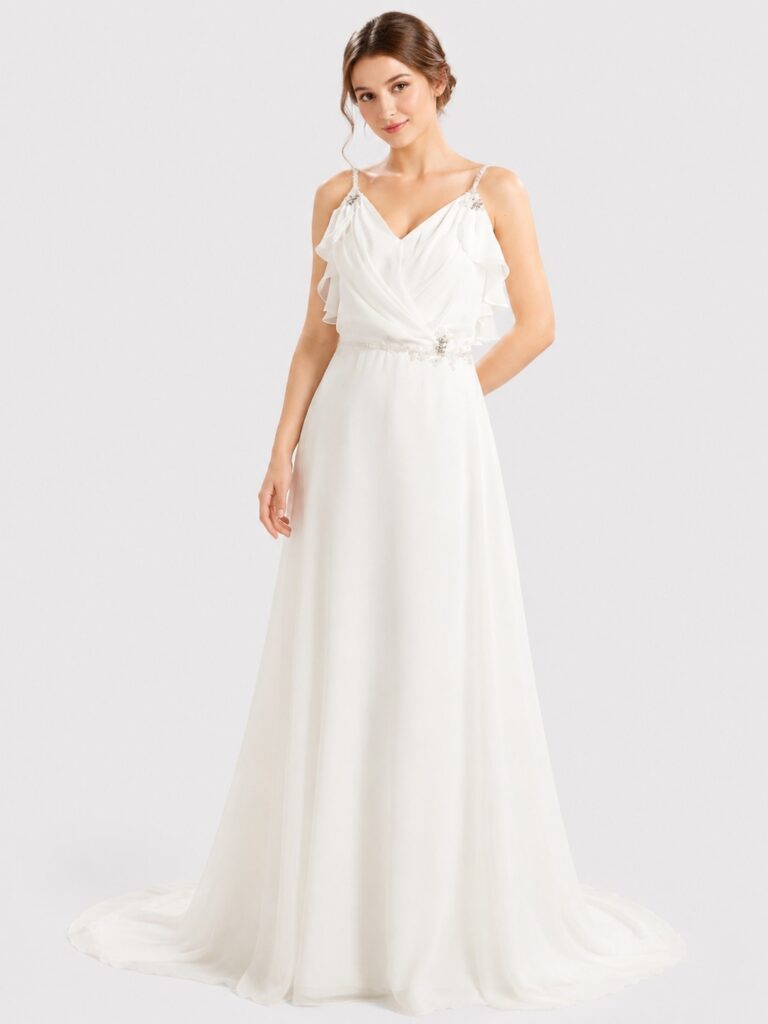affordable destination wedding dress