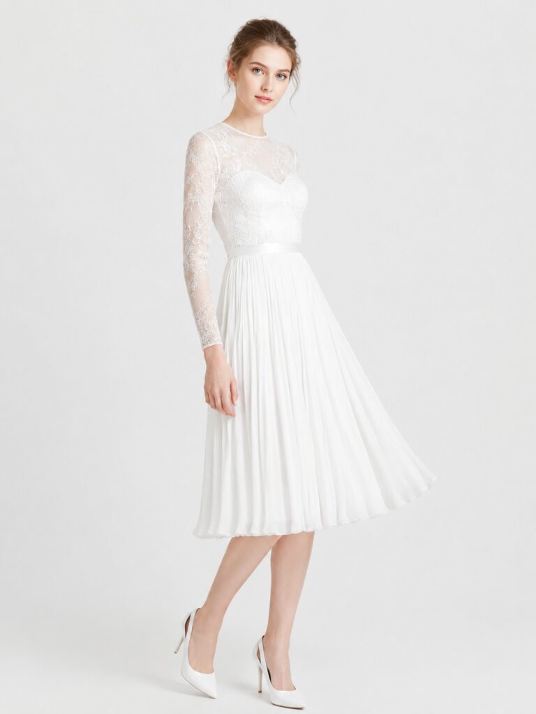 affordable short wedding dress
