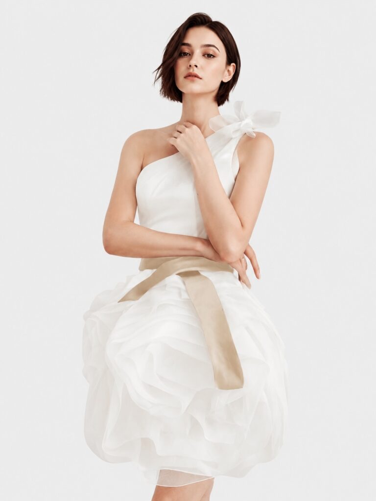 affordable short wedding dress