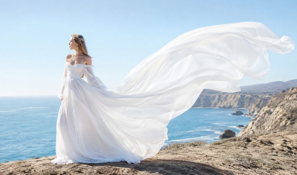 beach wedding dress
