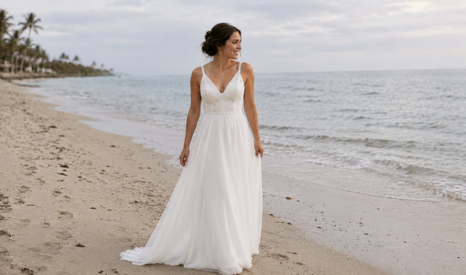 beach wedding dress guide for Hawaii