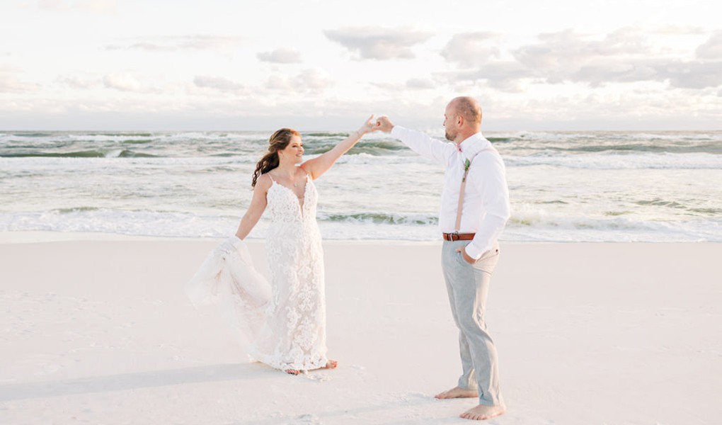 beach wedding dress