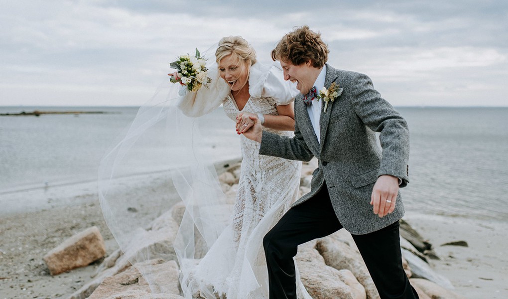 beach wedding dress