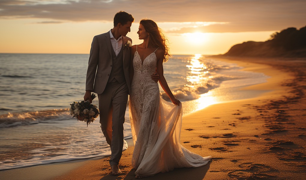 guide to beach wedding dress length