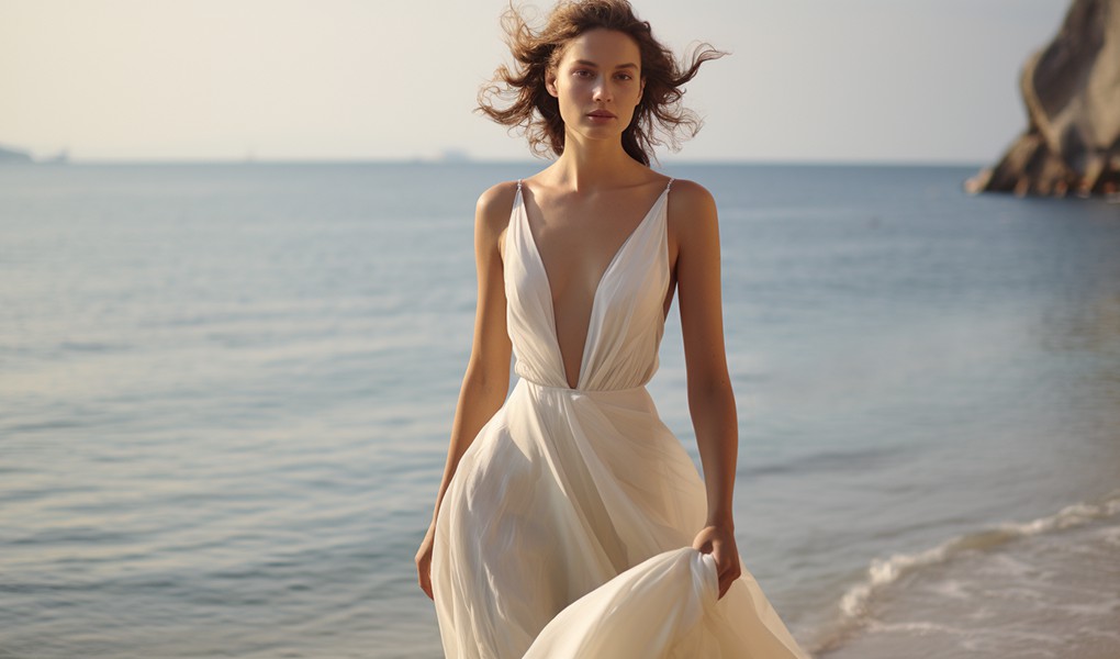 beach wedding dresses art design