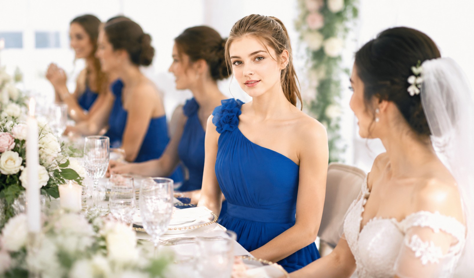 blue bridesmaid dress color guide
