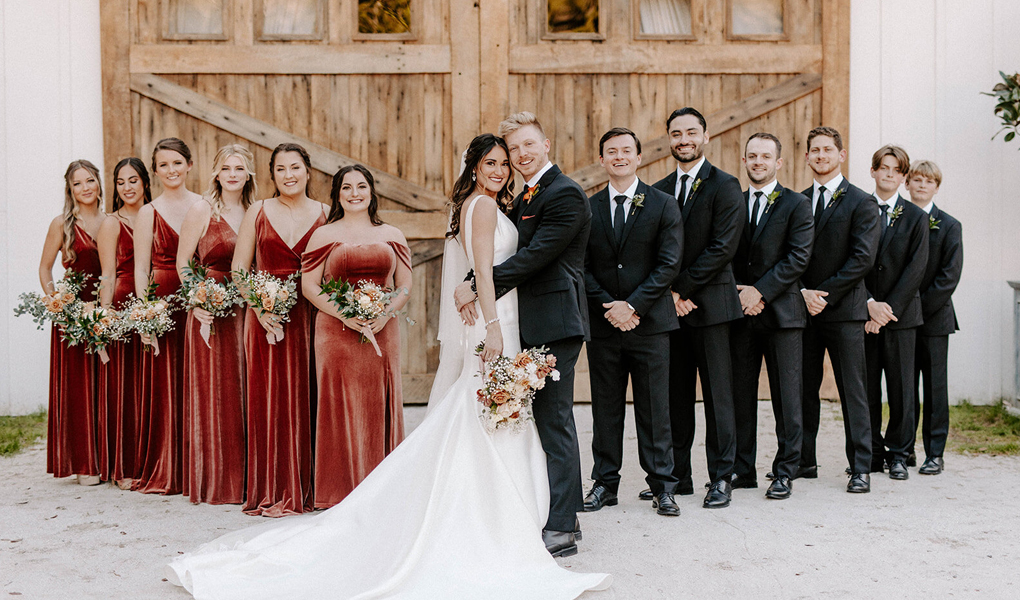 Long Elegant Wedding Dress