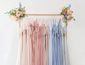 vibrant hues of bridesmaid dress
