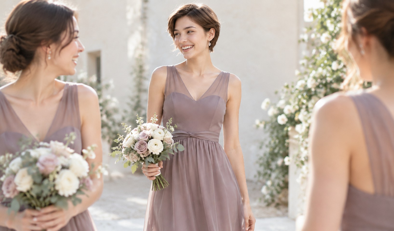 bridesmaid dress vibrant hues