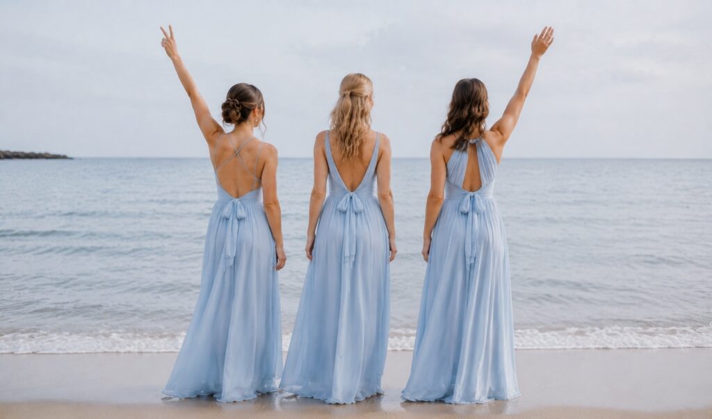 beach bridesmaid dress