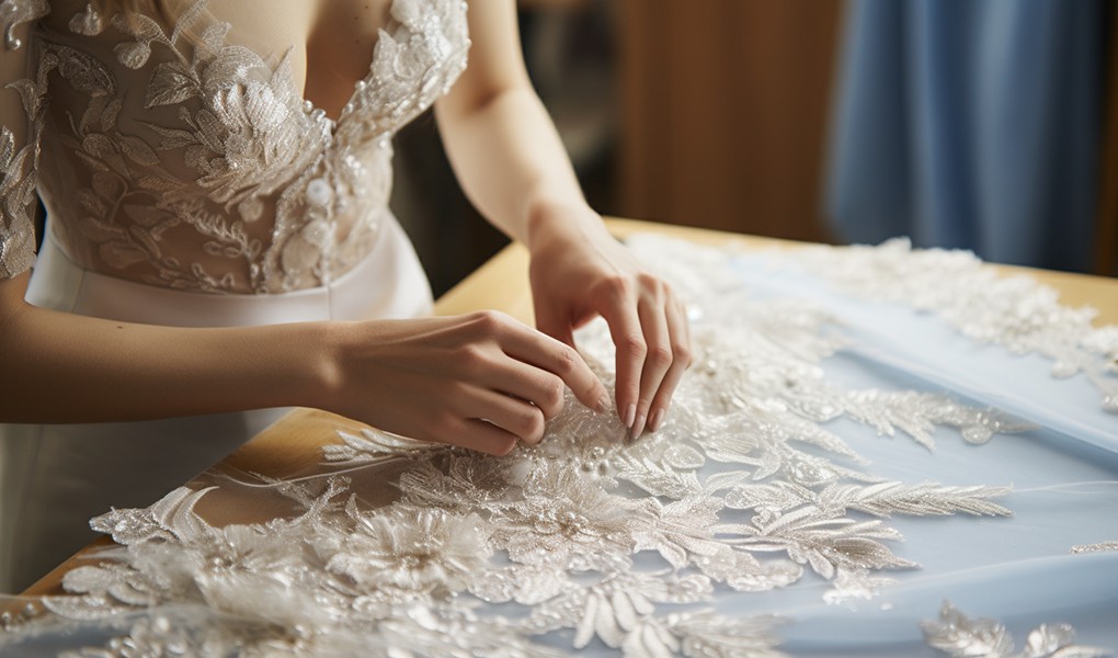 affordable custom-made wedding dress