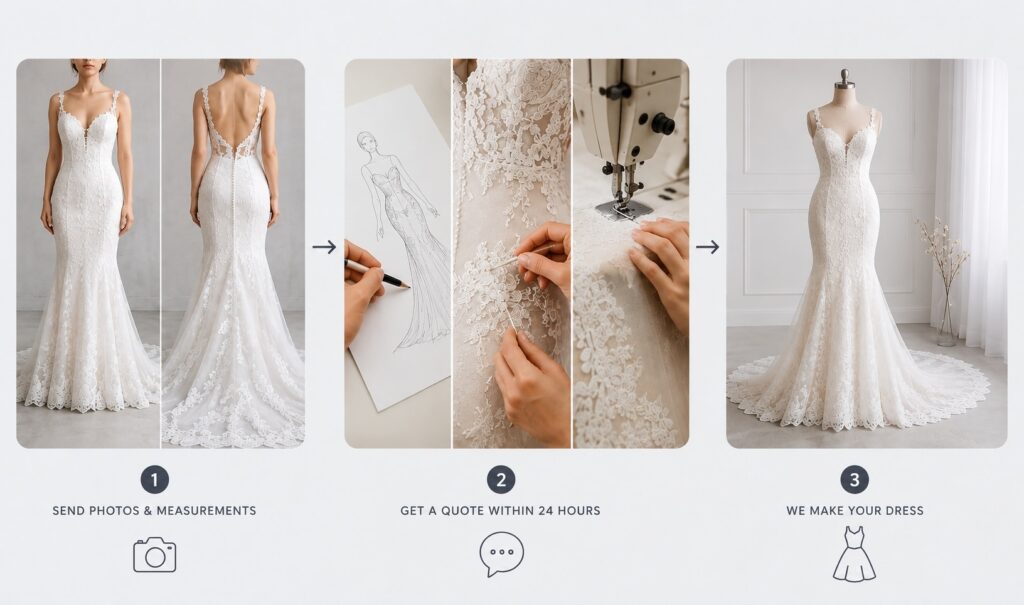 custom wedding dress