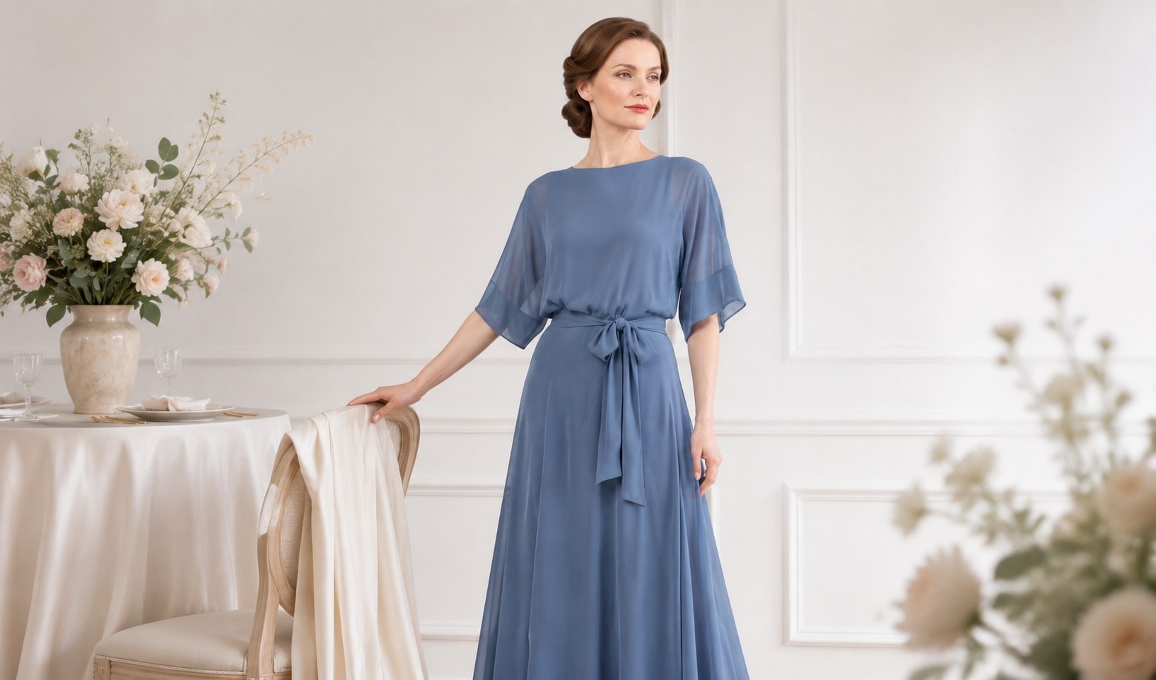 dusty blue mother of the bride dress guide