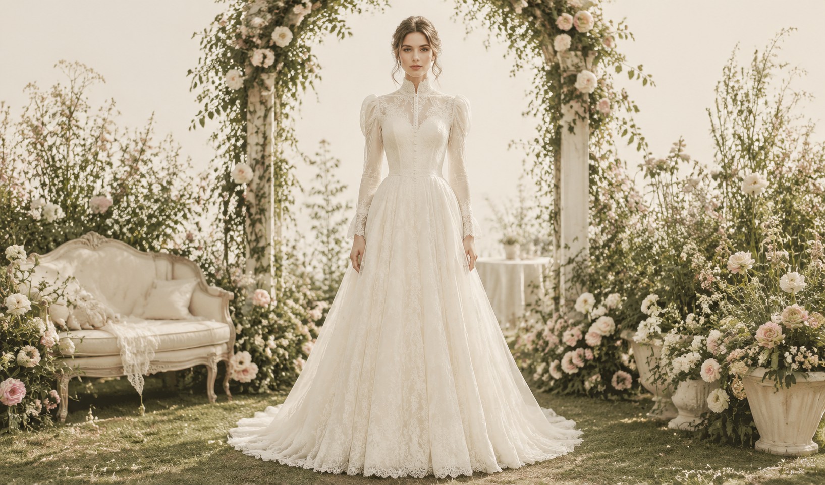 guide to garden wedding dress for brides
