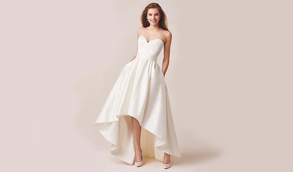 high-low wedding dress