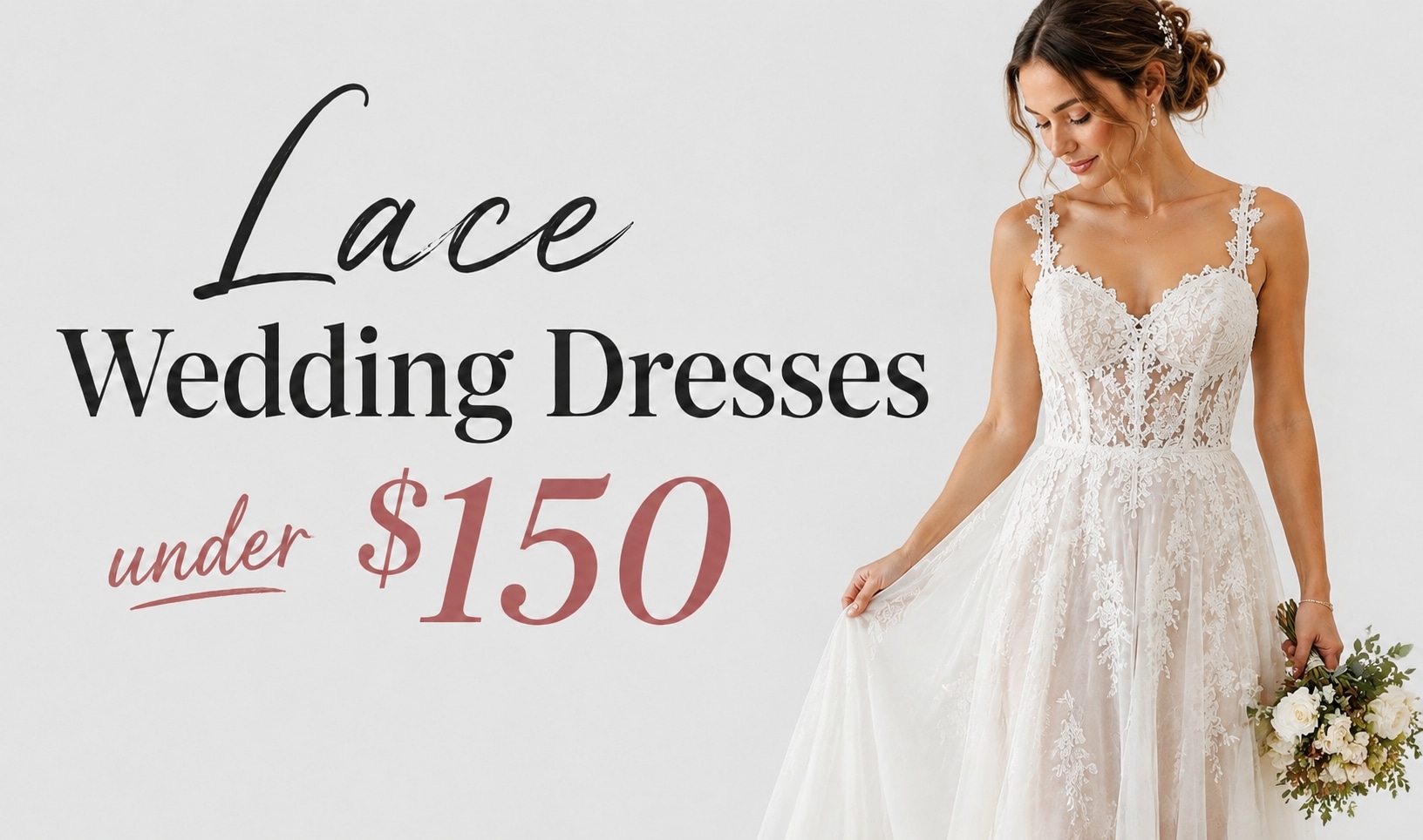 10 lace wedding dresses under $150