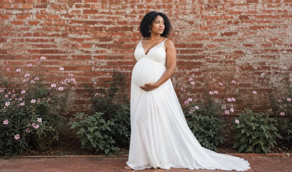 maternity wedding dress