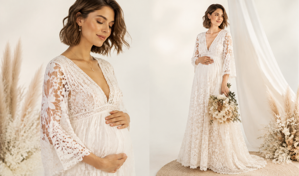 maternity wedding dresses