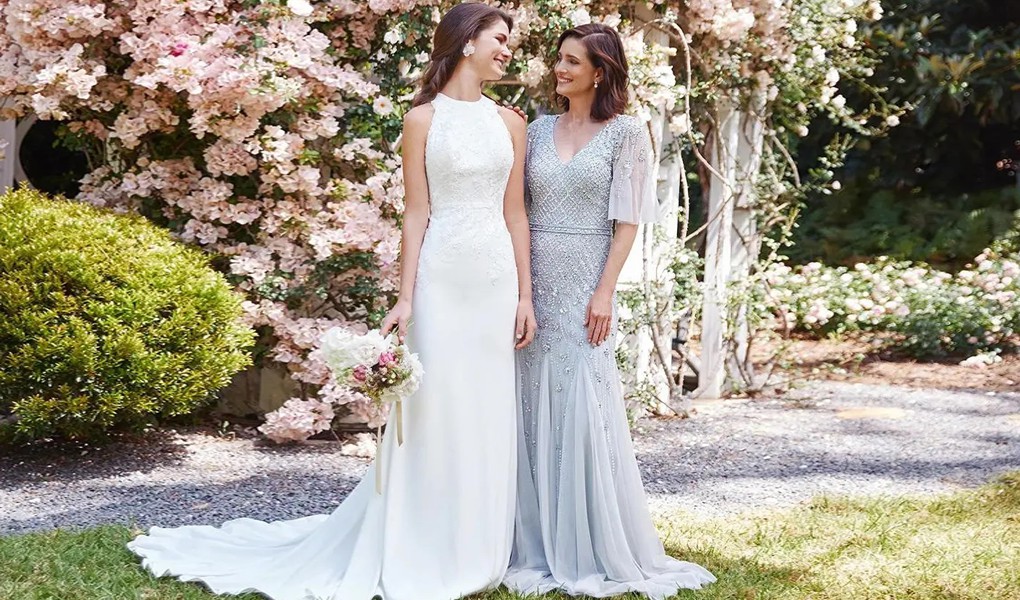 metallic mother of the bride dresses