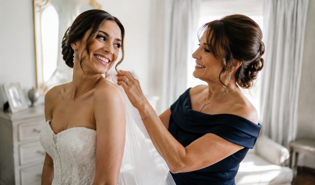 navy mother of the bride dress
