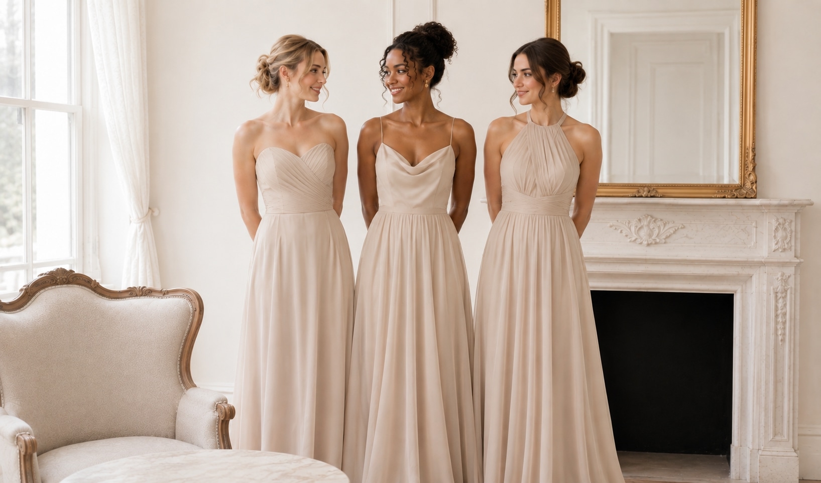 neutral bridesmaid dress color guide