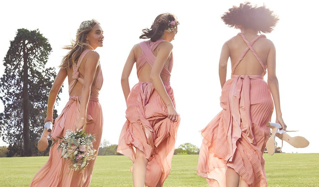 affordable pink bridesmaid dresses