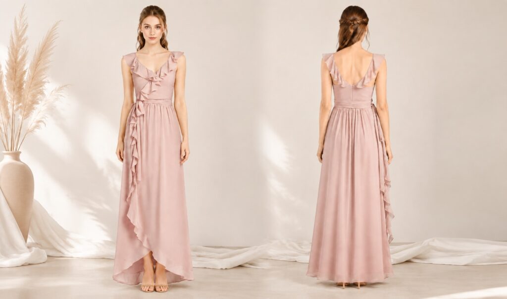 pink bridesmaid dress