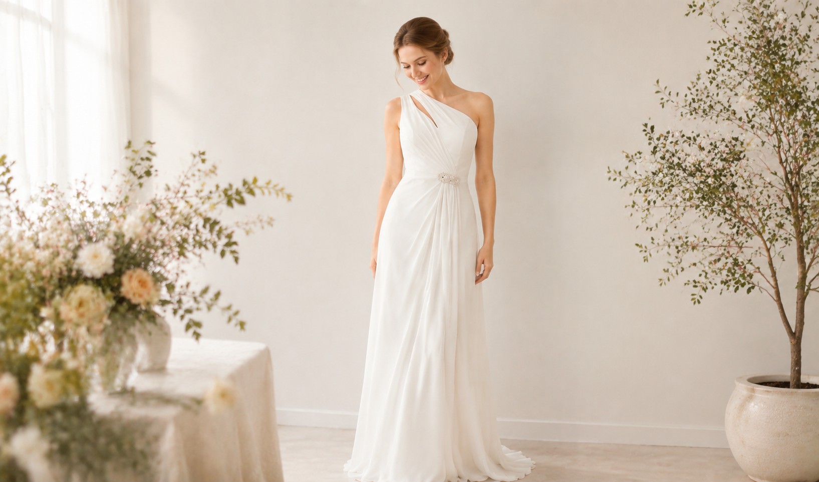 affordable simple wedding dress