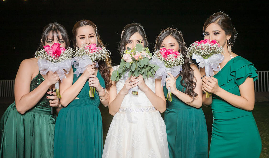 Modern bridesmaid dress