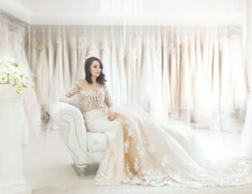 Wedding Gown with Beads