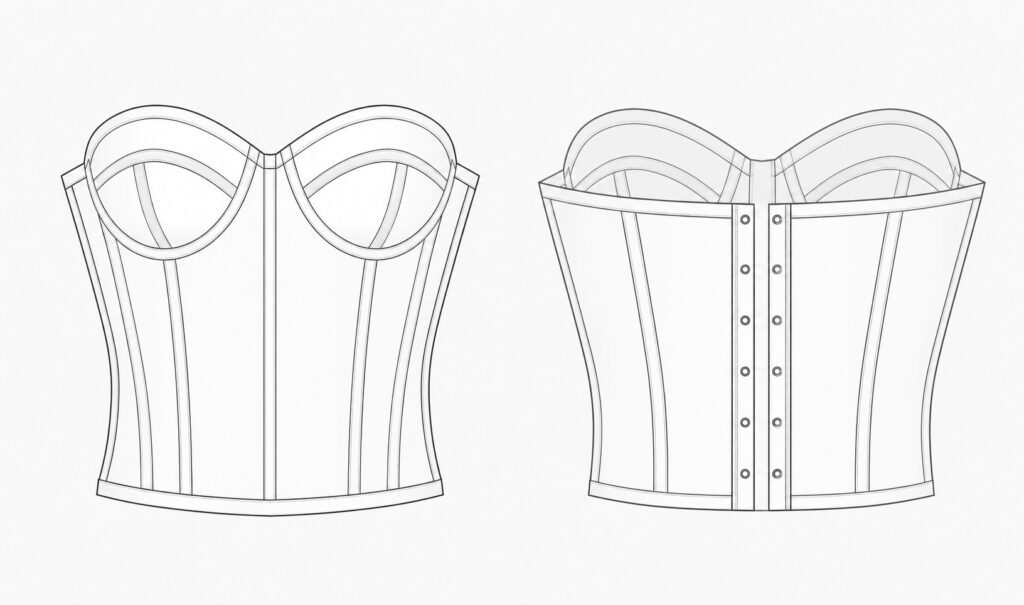 boned wedding dress