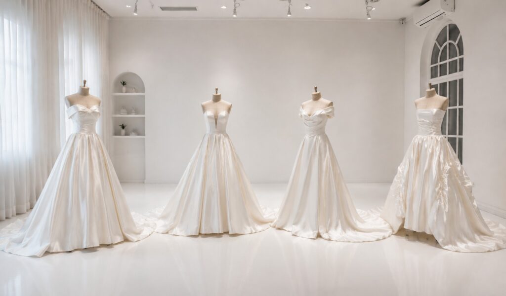custom made-to-measure wedding dress