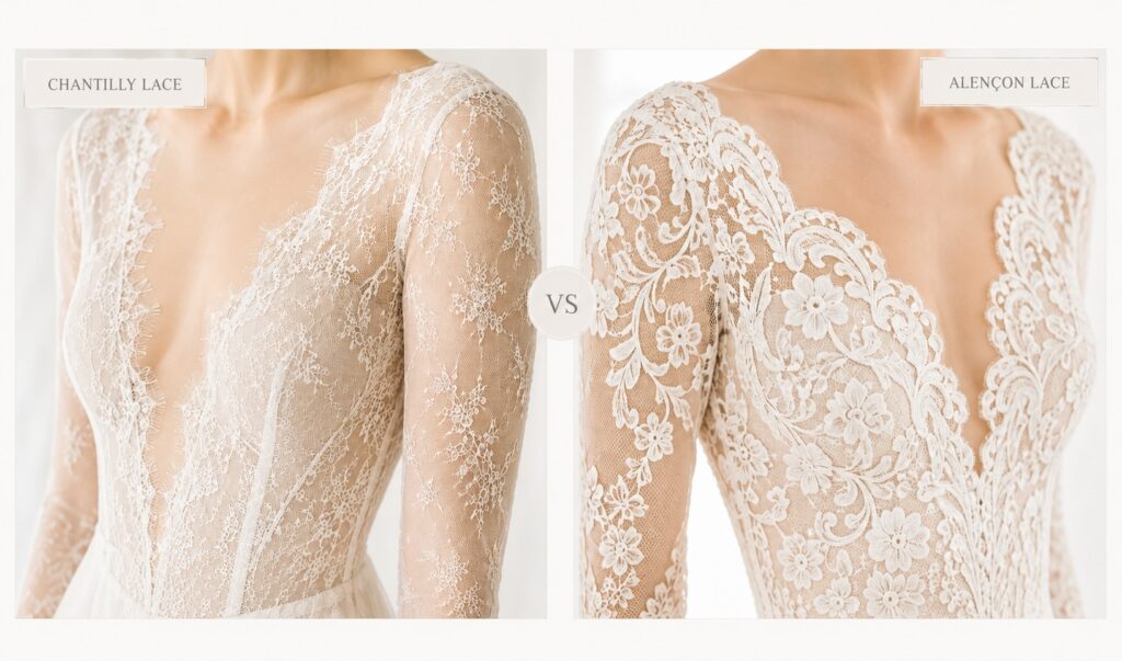 wedding dress lace types