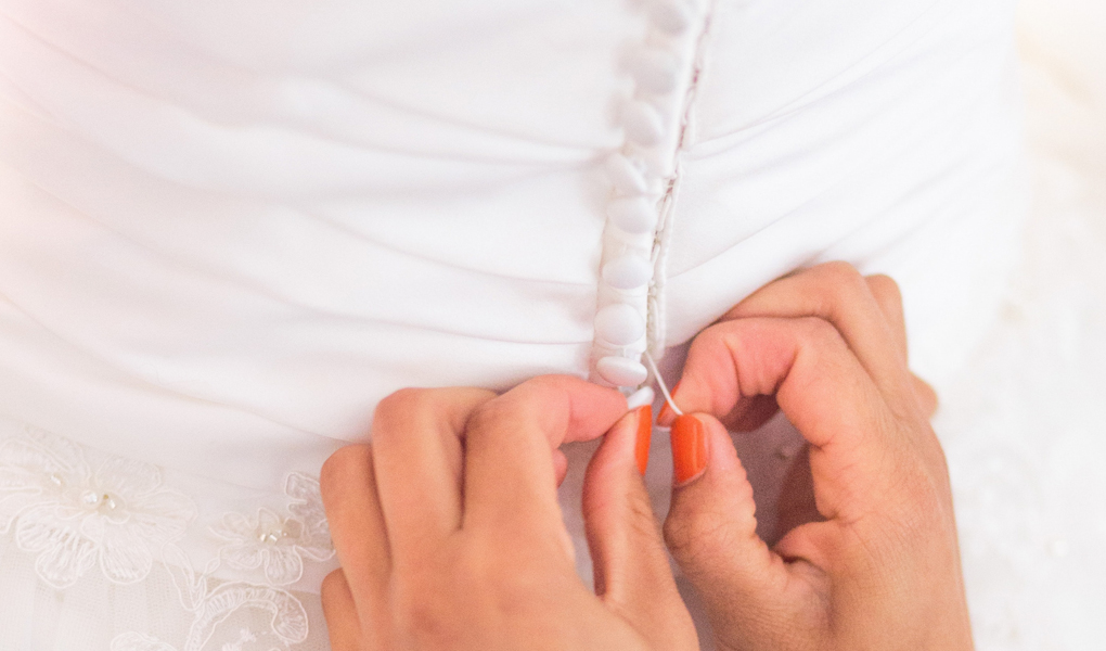 custom made wedding gown