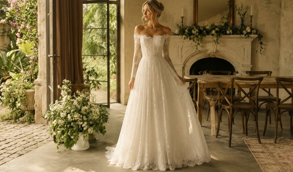 understanding your wedding gown with sleeves explained