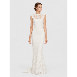 Sleeveless Maxi Polyester Regular Wedding Dress bnc8134