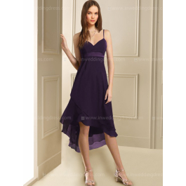 Chiffon High-Low Maids Dresses $153