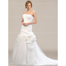 Mermaid Strapless Wedding Dress $268 | InWeddingDress