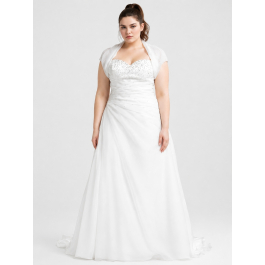 plus size organza wedding dress Floral Organza Sustainable Wedding Gown with Square Neckline and Ruffle Skirt Alyse Gown Loulette Bride