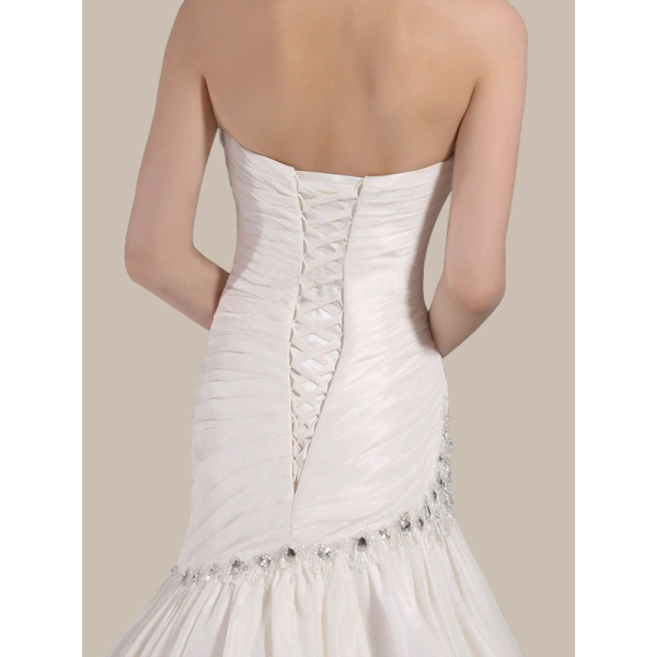 A-Line Corset Wedding Dress with Drop Waist 144.94