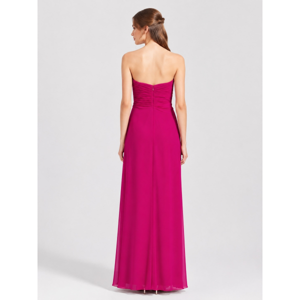 strapless hot pink bridesmaid dresses Sweetheart Beach Dress BR449 maternity photoshoot dress