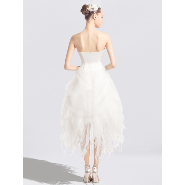 Informal Short Beach Wedding Dress $166