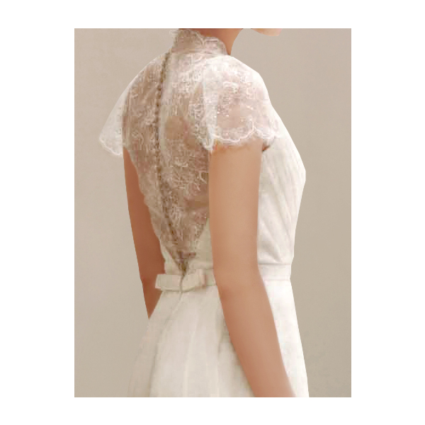 princess polly baby blue dress Cap Sleeve Wedding Dress main image 1