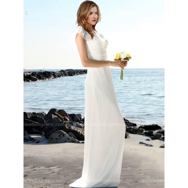 Beach Wedding Gown Sale - White - 0 Beach Wedding Gown Sale - White - 0