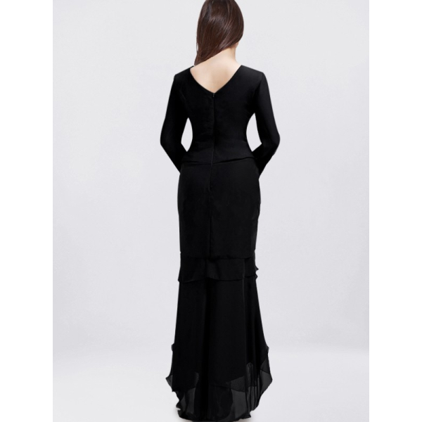 Black Mother of the Bride Dress with Sleeves, 50% Off