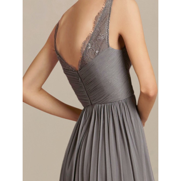 Destination bridesmaid Dress with Lace $121