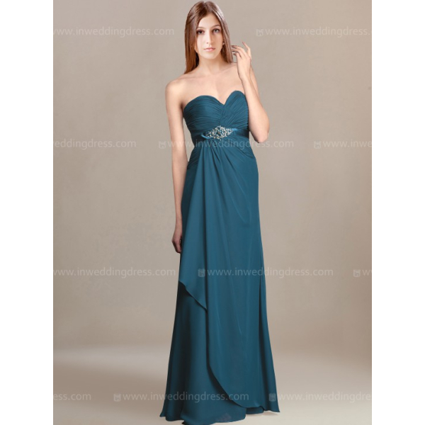 Chiffon Strapless bridesmaid Dress Style $120