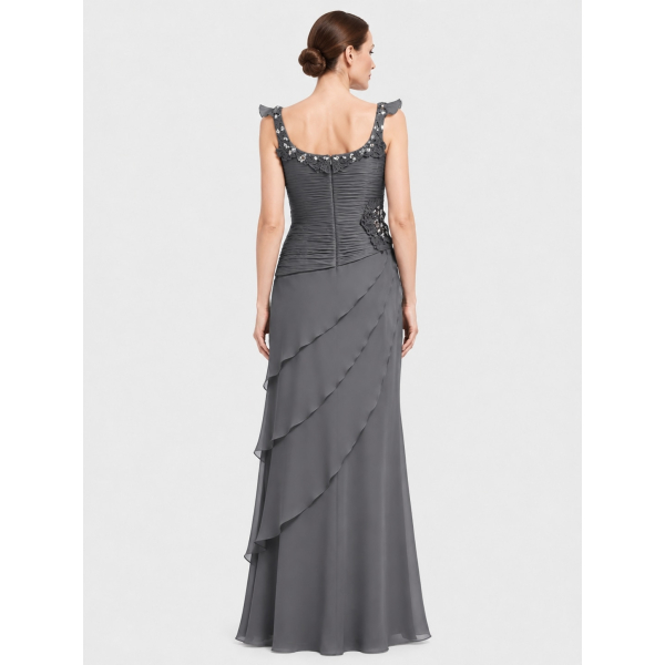 Gray Wedding Guest Dress - Charcoal