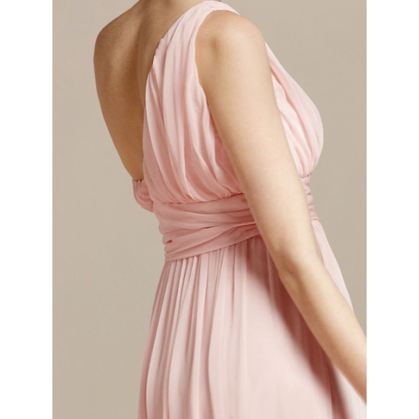 strapless open back dress Oseree Lumiere One Shoulder Dress main image 1